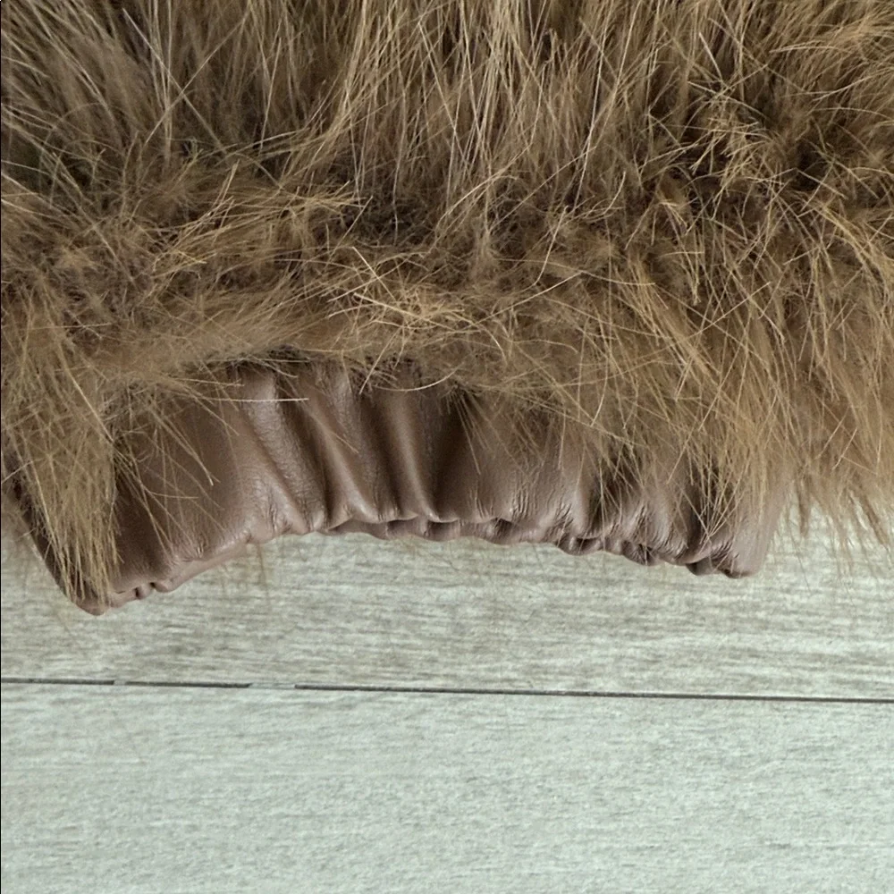 The Frankie Shop Plush Faux Fur Bomber Jacket - Picture 10 of 12